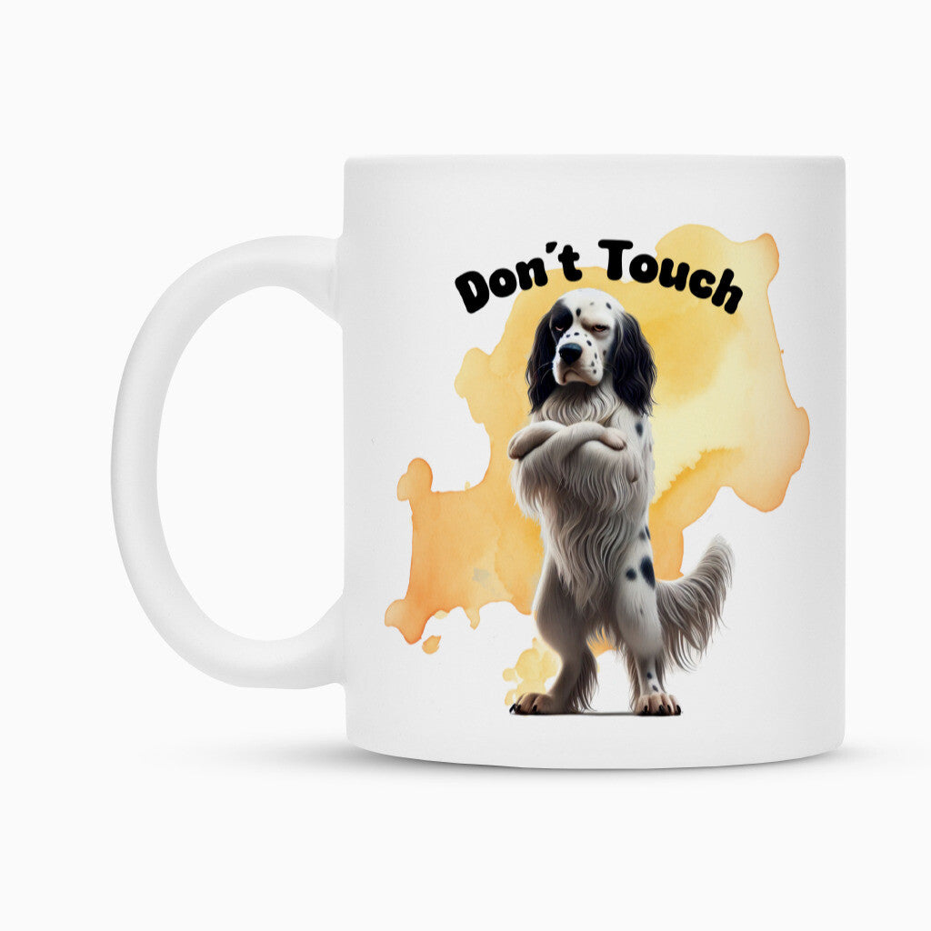 Tasse "English Setter - Don´t touch" – hunde-shirt.de