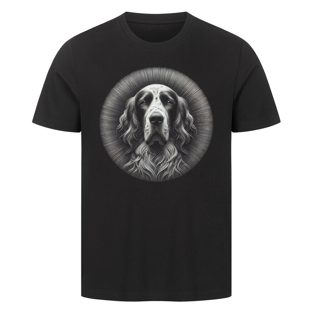 Premium T-Shirt "English Setter - Star" Schwarz – hunde-shirt.de