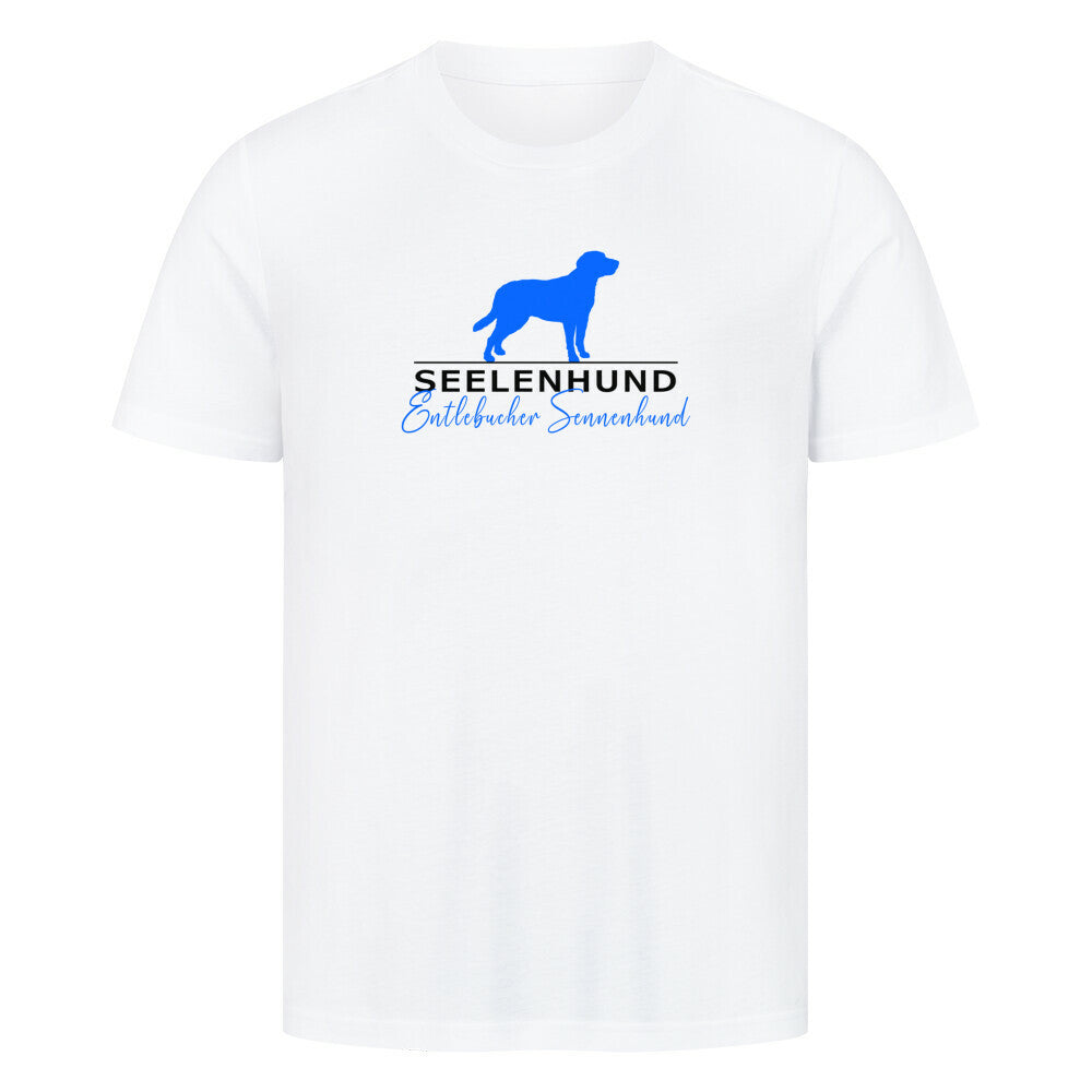 Premium T-Shirt "Entlebucher - Seelenhund" Weiß – hunde-shirt.de