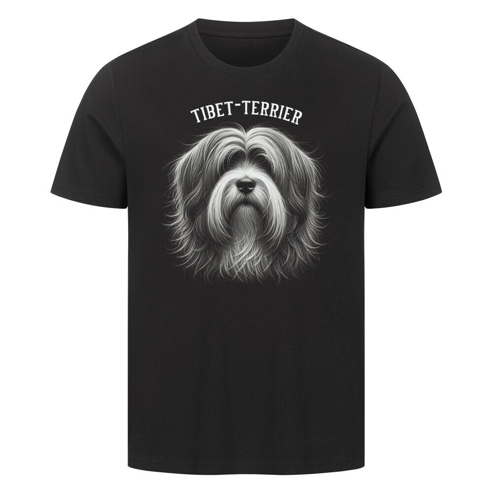 Premium T-Shirt "Tibet Terrier - Pure" Schwarz – hunde-shirt.de