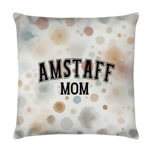 Kissen "Amstaff - MOM" Weiß – hunde-shirt.de