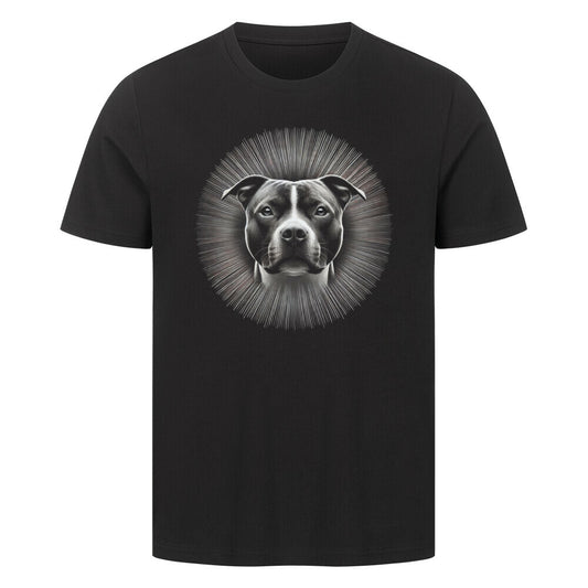 Premium T-Shirt "Amstaff - Star" Schwarz – hunde-shirt.de