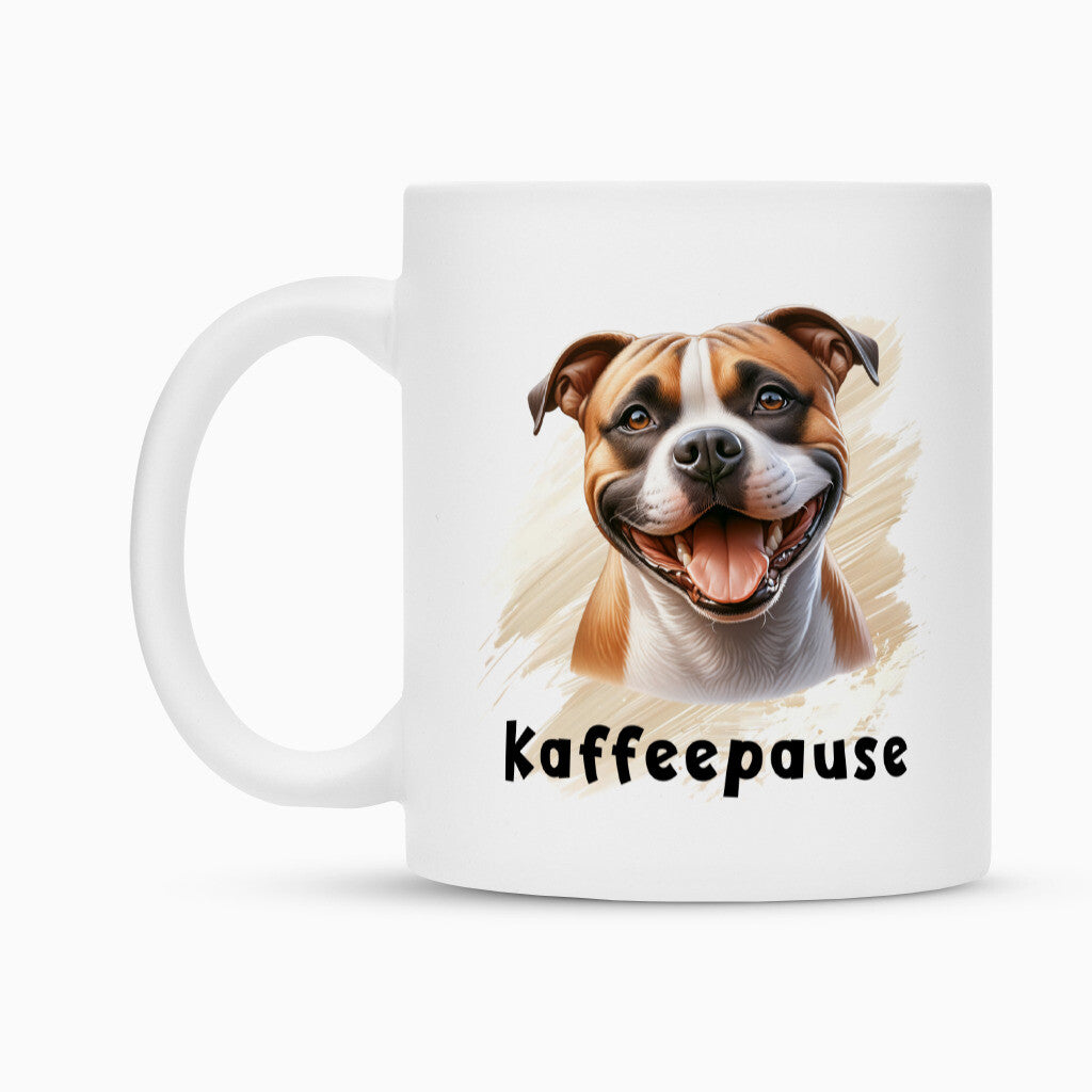 Tasse "Amstaff - Kaffeepause" – hunde-shirt.de