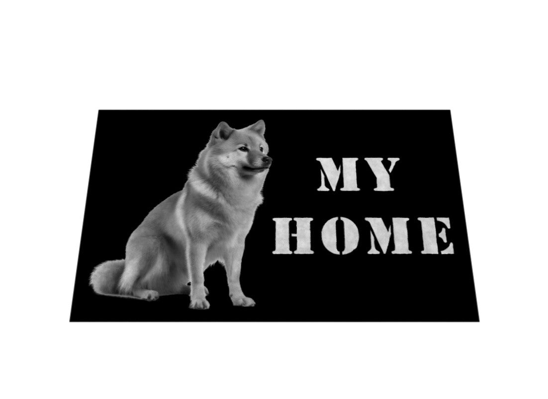 Fußmatte "Finnischer Spitz - MY HOME" – hunde-shirt.de