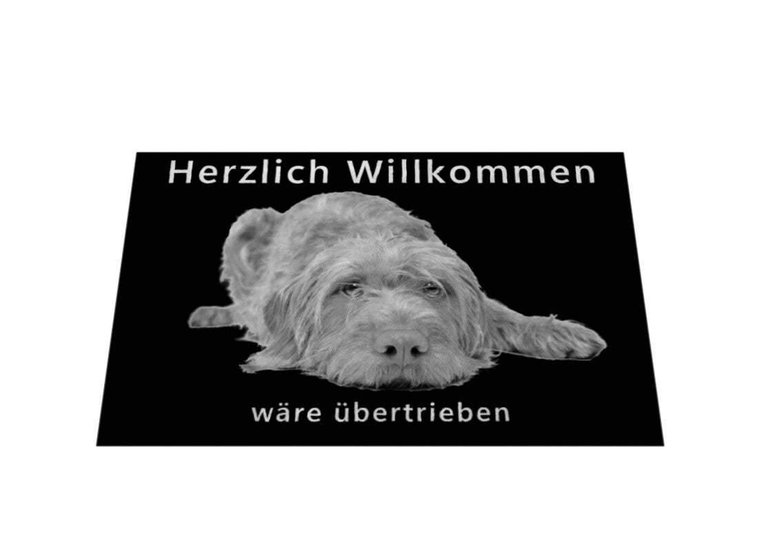 Fußmatte "Drahthaar Vizsla - Übertrieben" – hunde-shirt.de