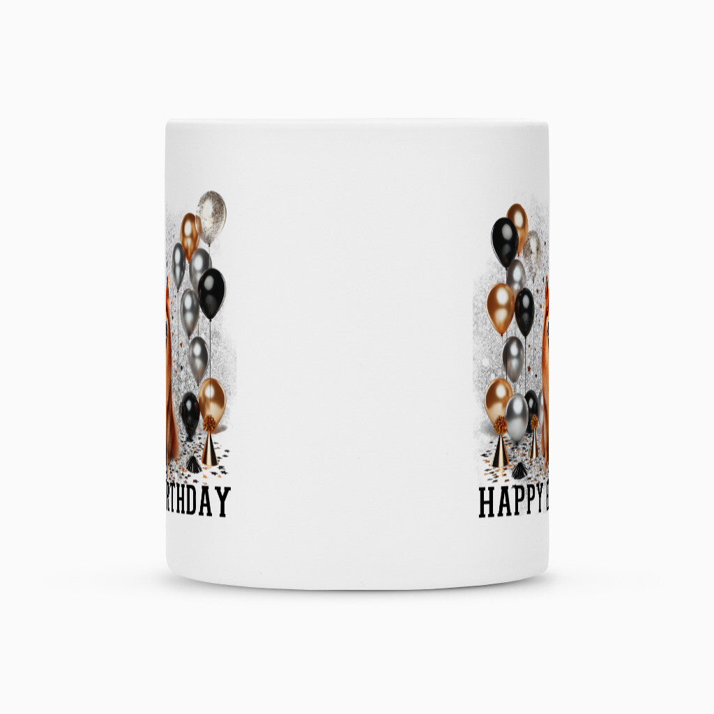 Tasse "Finnischer Spitz - Happy Birthday" – hunde-shirt.de