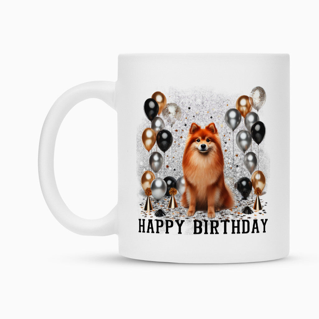 Tasse "Finnischer Spitz - Happy Birthday" – hunde-shirt.de