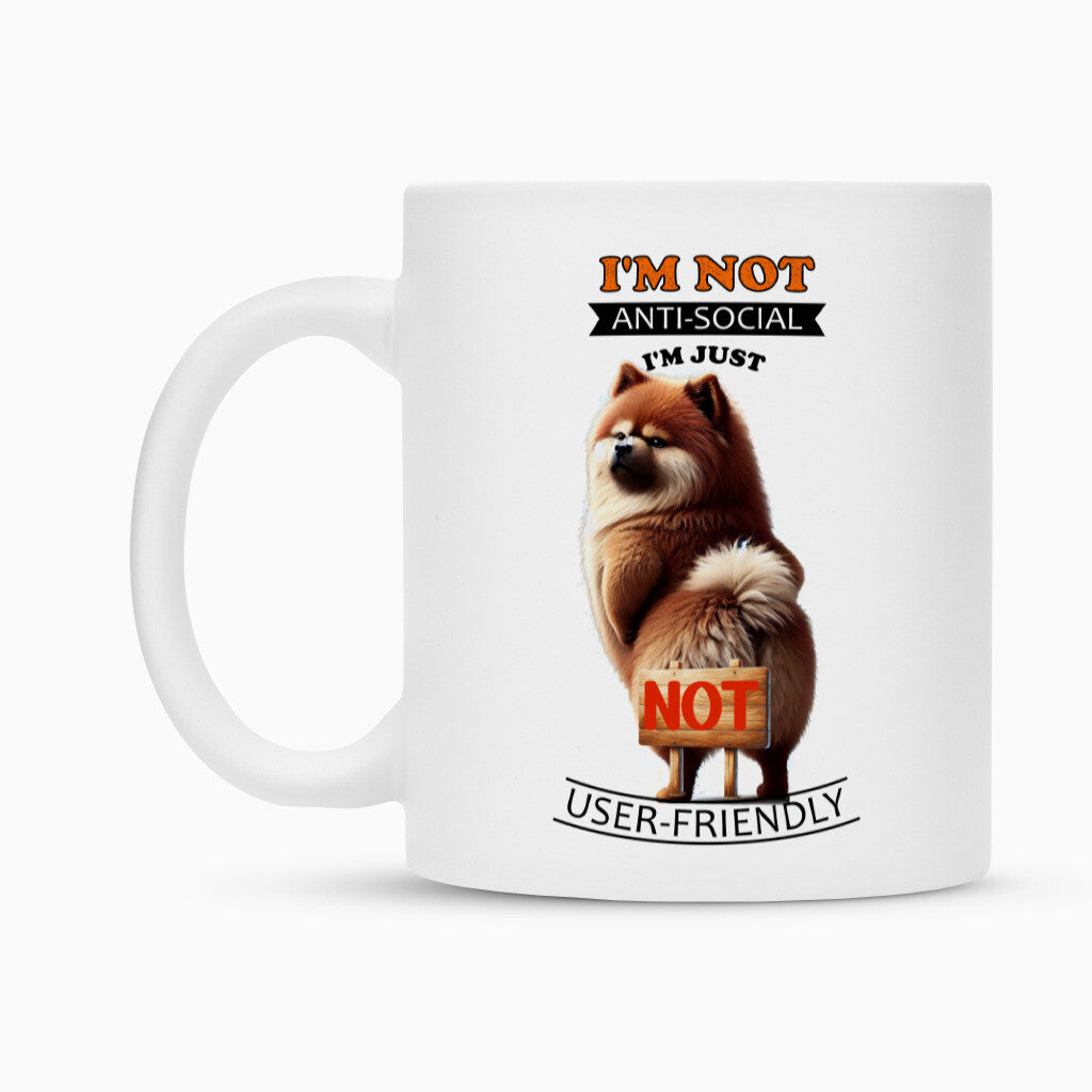 Tasse "Finnischer Spitz - Anti-Social" – hunde-shirt.de