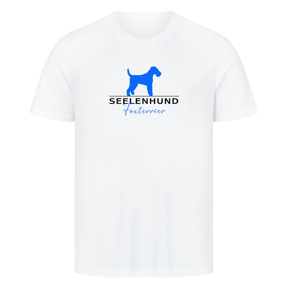 Premium T-Shirt "Foxterrier - Seelenhund" Weiß – hunde-shirt.de
