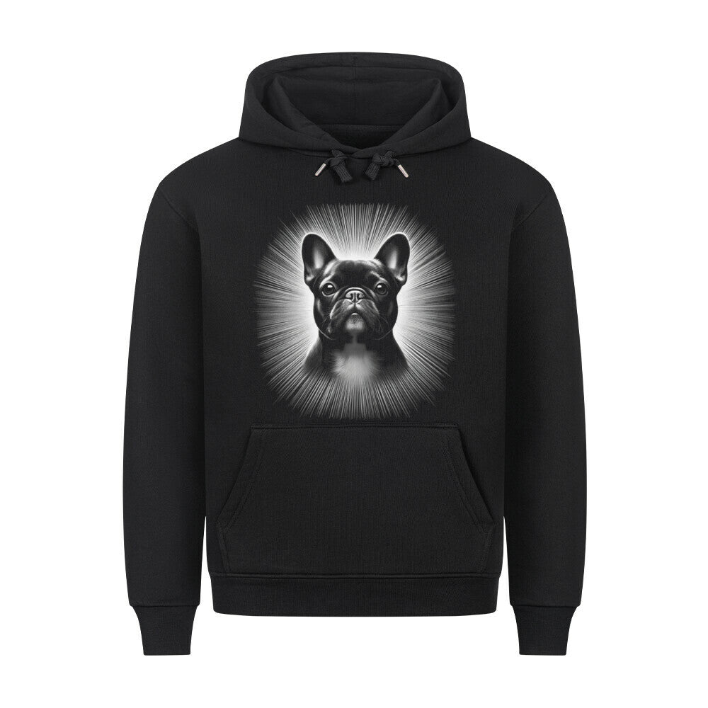 Premium Hoodie "Frenchie - Star" Schwarz – hunde-shirt.de