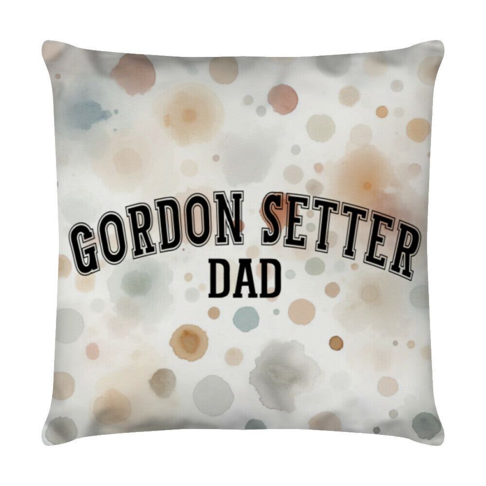 Kissen "Gordon Setter - DAD" Weiß – hunde-shirt.de