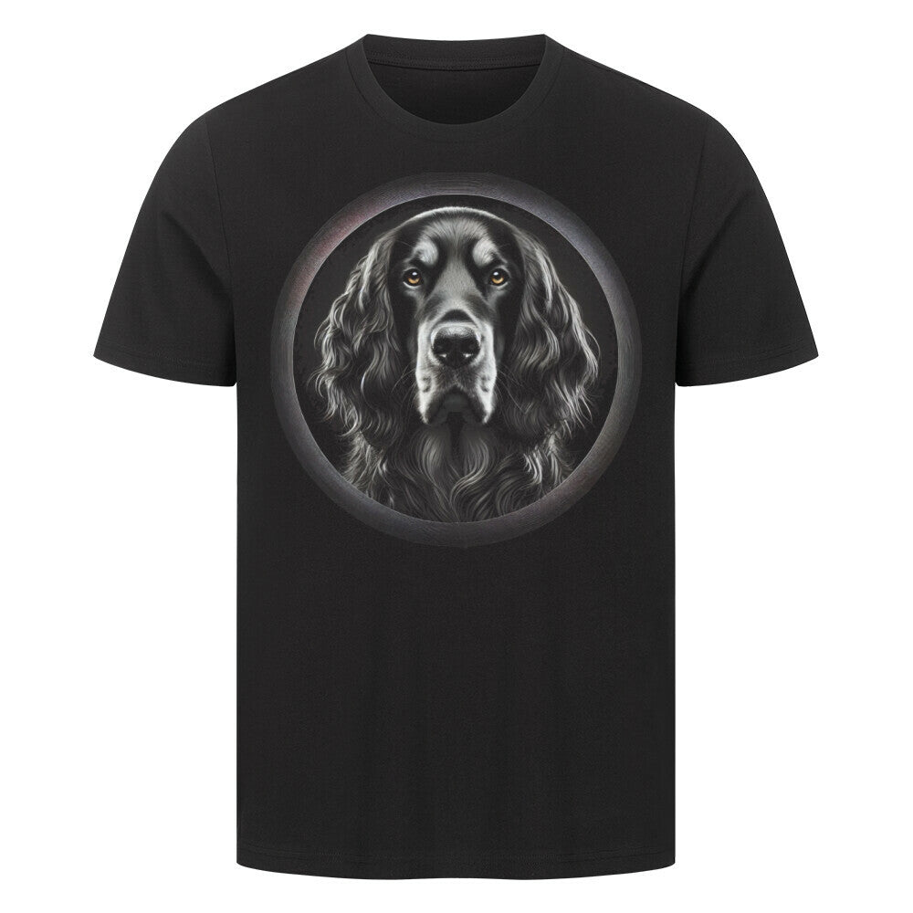 Premium T-Shirt "Gordon Setter - Star" Schwarz – hunde-shirt.de