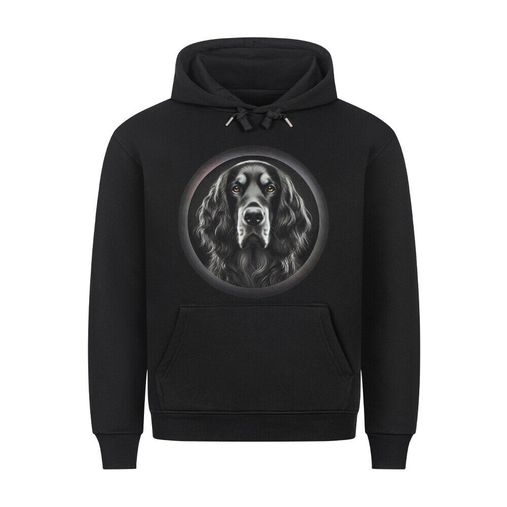 Premium Hoodie "Gordon Setter - Star" Schwarz – hunde-shirt.de