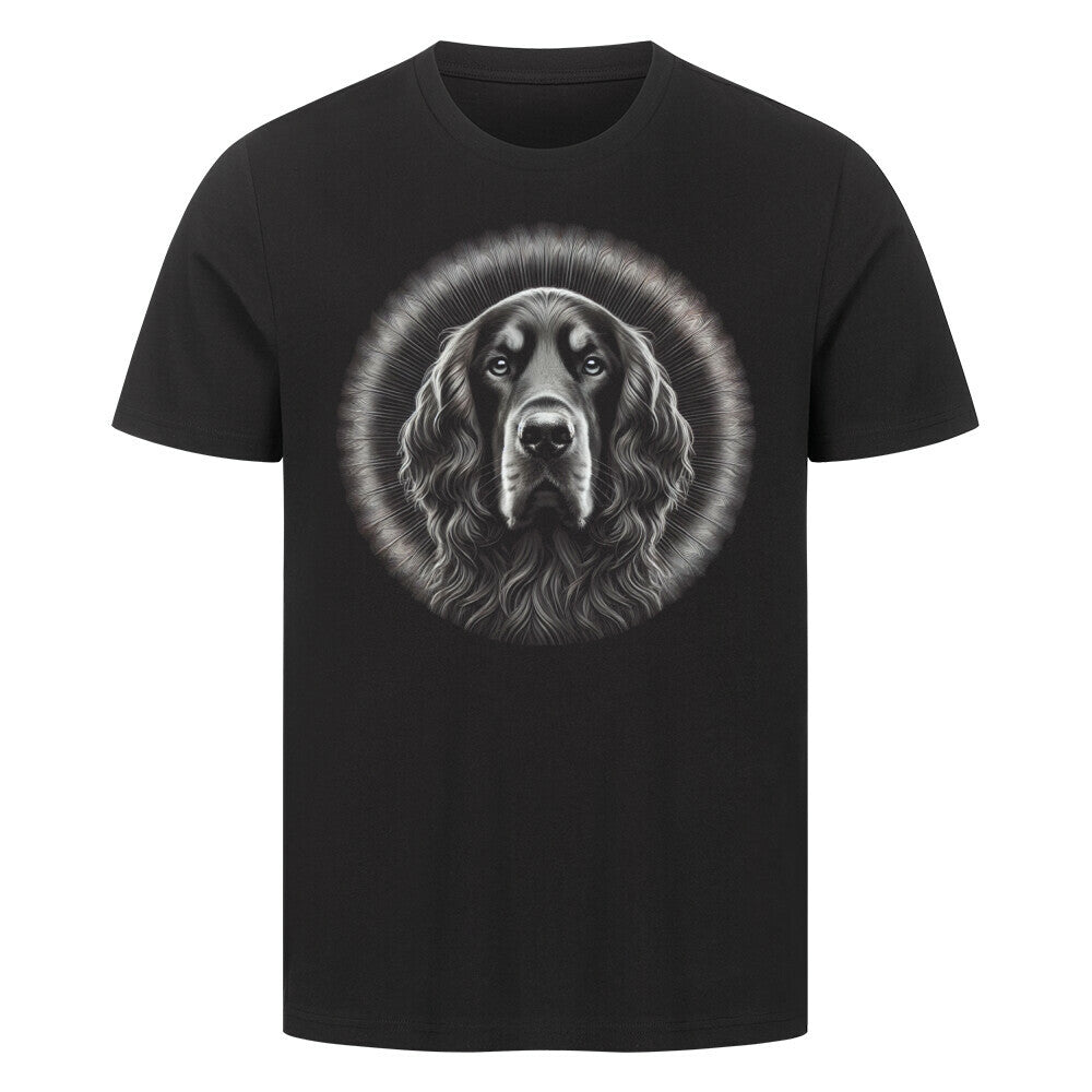 Premium T-Shirt "Gordon Setter - Bright" Schwarz – hunde-shirt.de