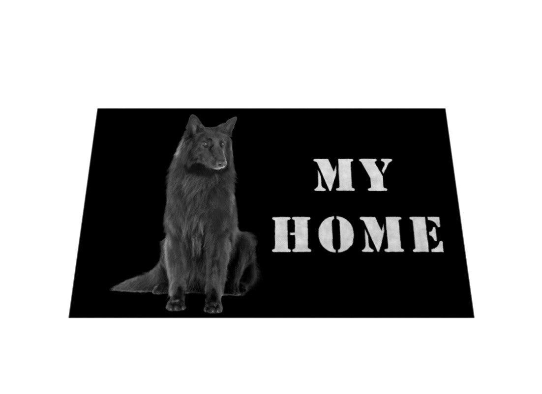 Fußmatte "Groenendael - MY HOME" – hunde-shirt.de