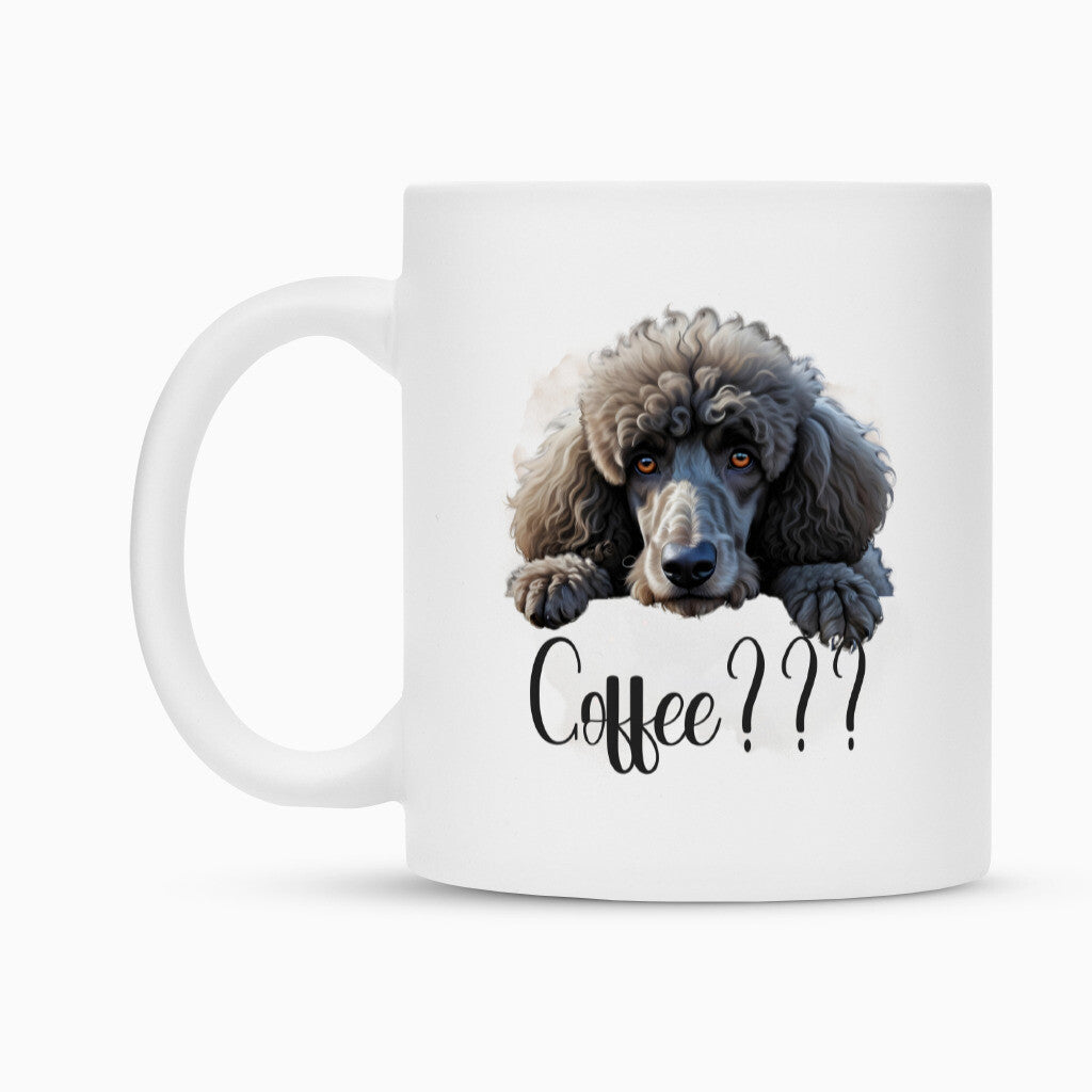 Tasse "Großpudel / Königspudel - Coffee???" – hunde-shirt.de