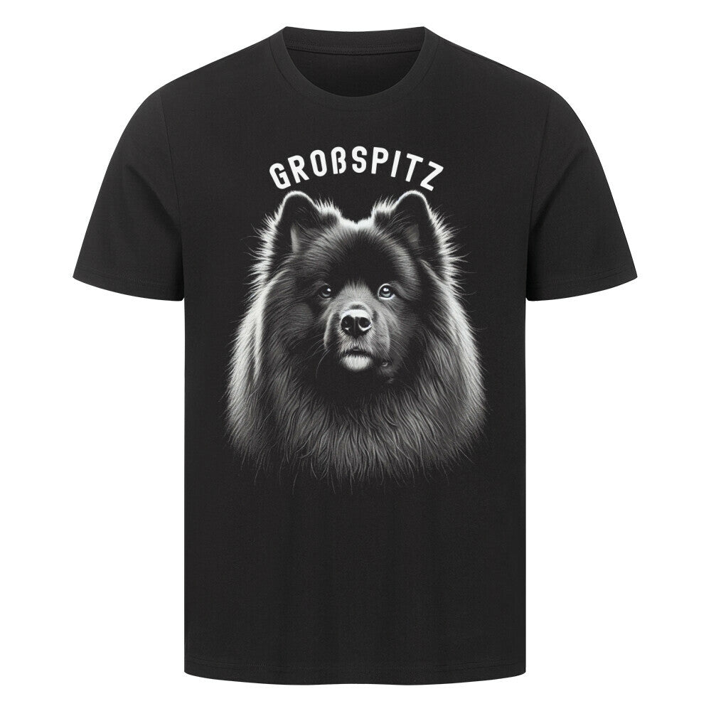 Premium T-Shirt "Großspitz - Pure" Schwarz – hunde-shirt.de