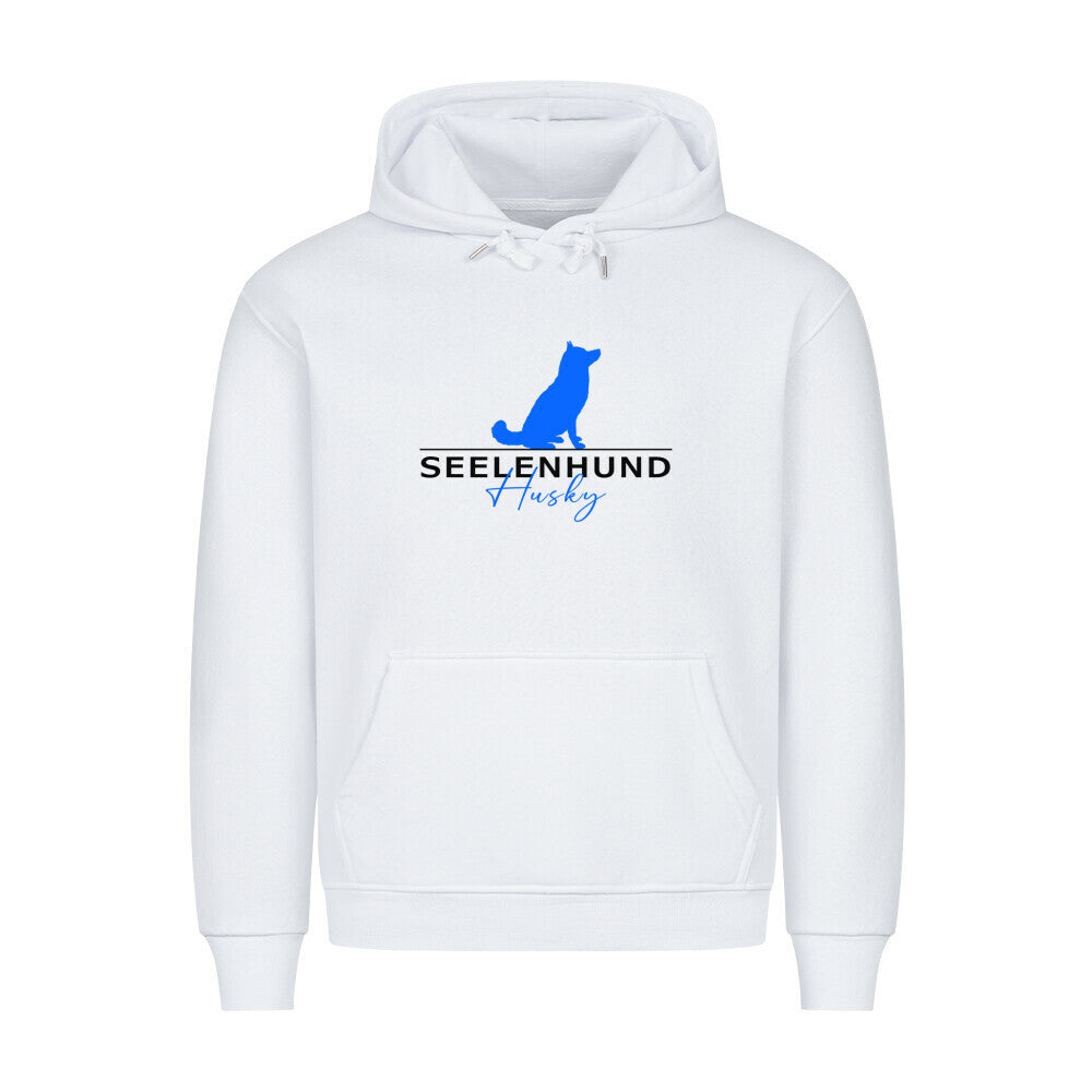 Premium Hoodie "Husky - Seelenhund" Weiß – hunde-shirt.de