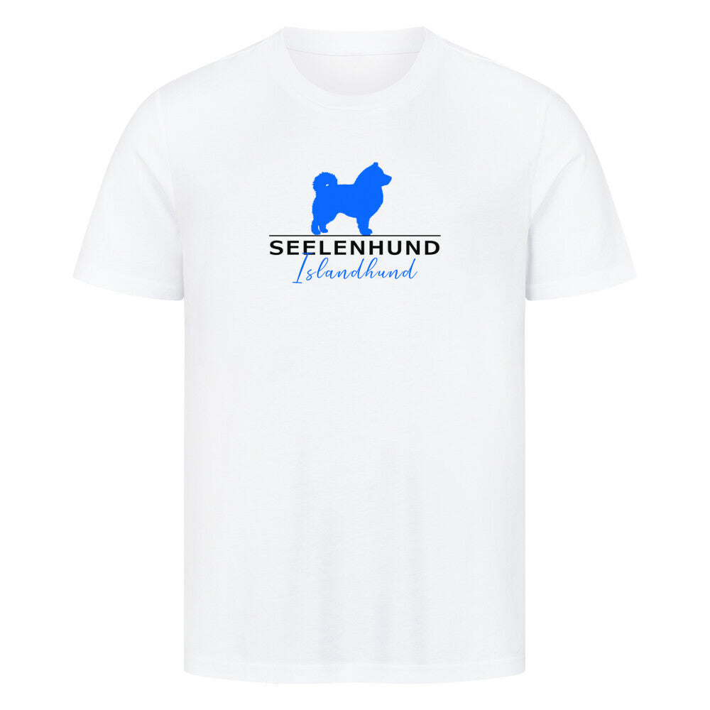 Premium T-Shirt "Islandhund - Seelenhund" Weiß – hunde-shirt.de