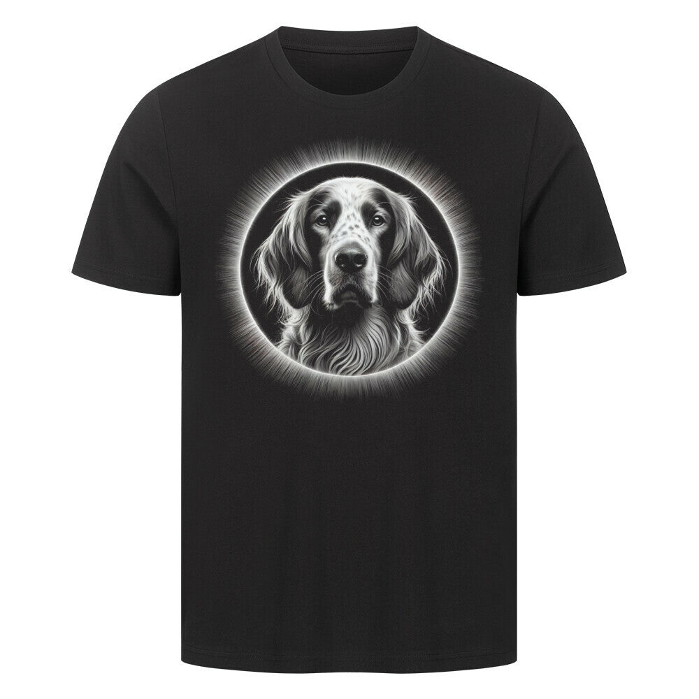 Premium T-Shirt "Irish Red & White - Star" Schwarz – hunde-shirt.de