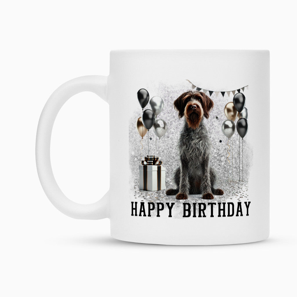 Tasse "Griffon Korthals - Happy Birthday" – hunde-shirt.de
