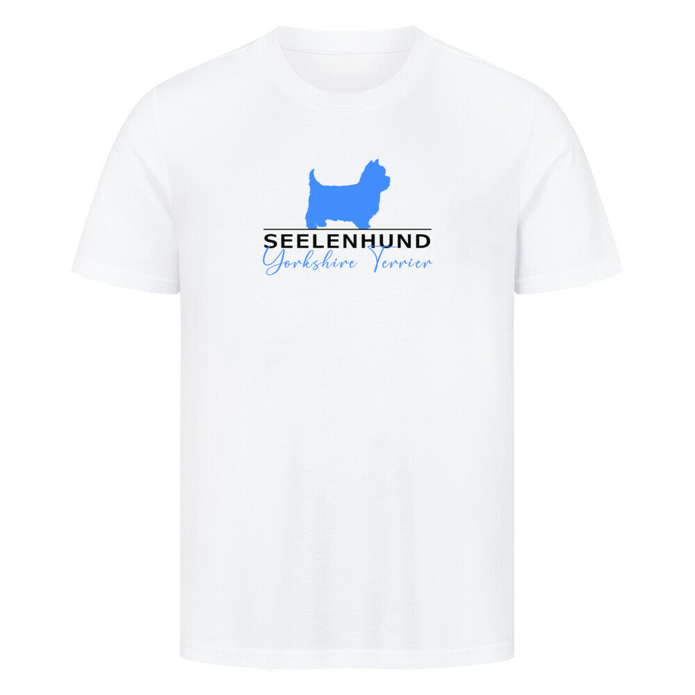 Premium T-Shirt "Yorkshire Terrier - Seelenhund" Weiß – hunde-shirt.de