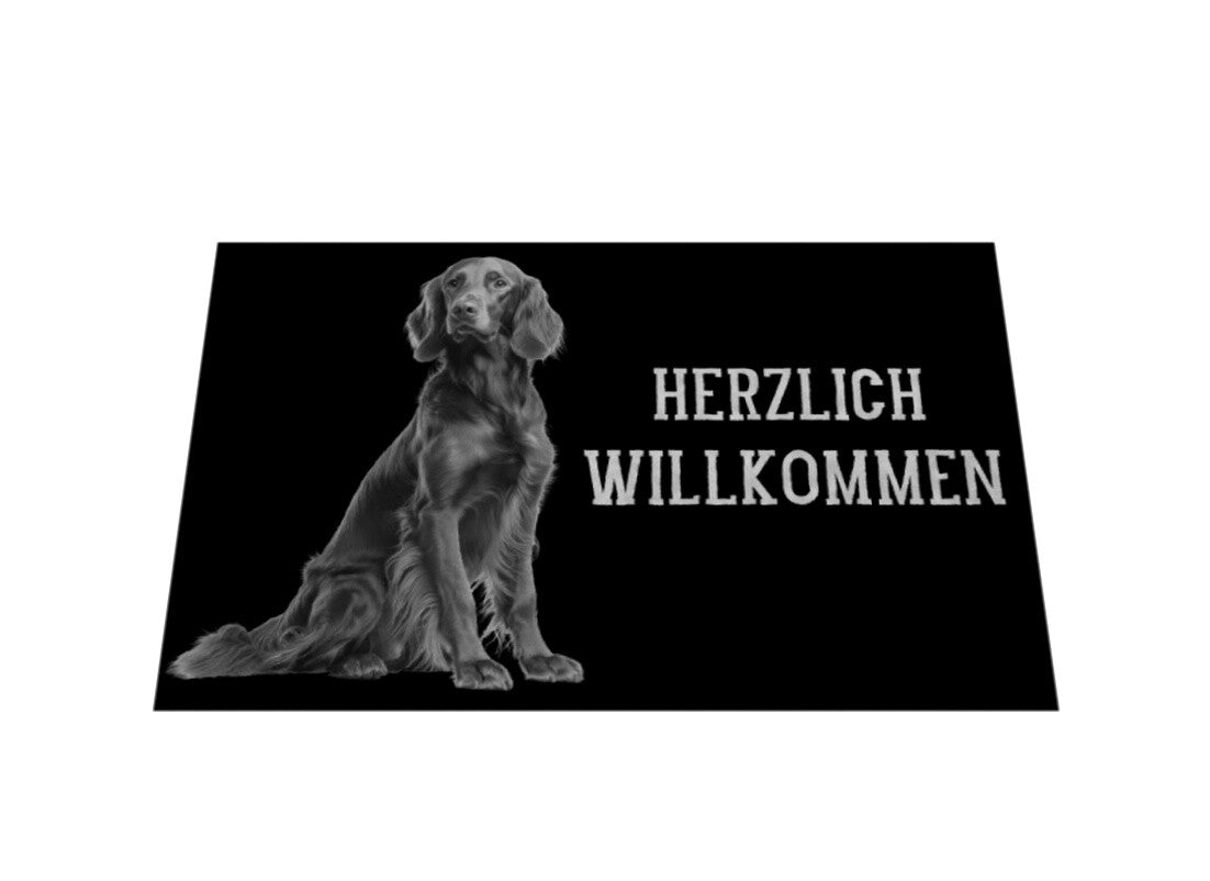 Fußmatte "Irish Setter - Herzlich Willkommen" – hunde-shirt.de