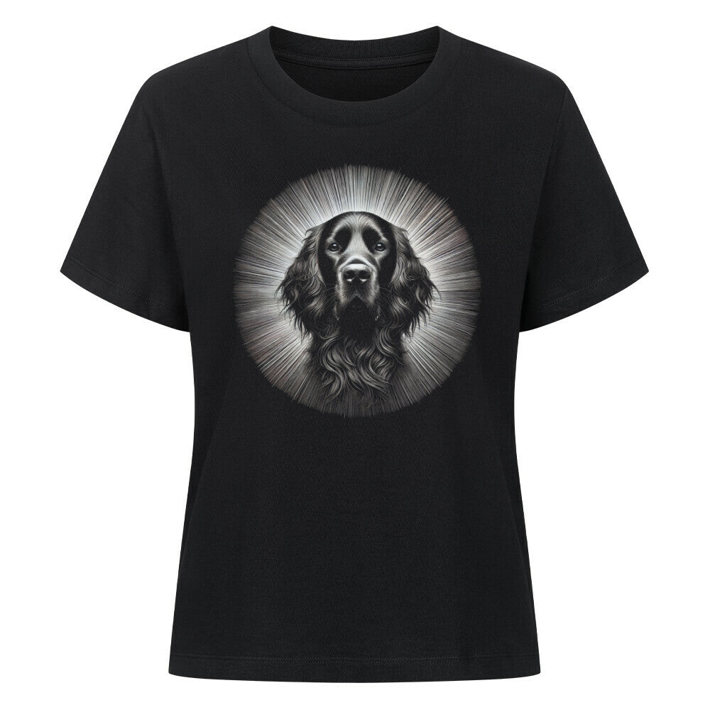 Premium Damen-Shirt "Irish Setter - Shining" Schwarz – hunde-shirt.de