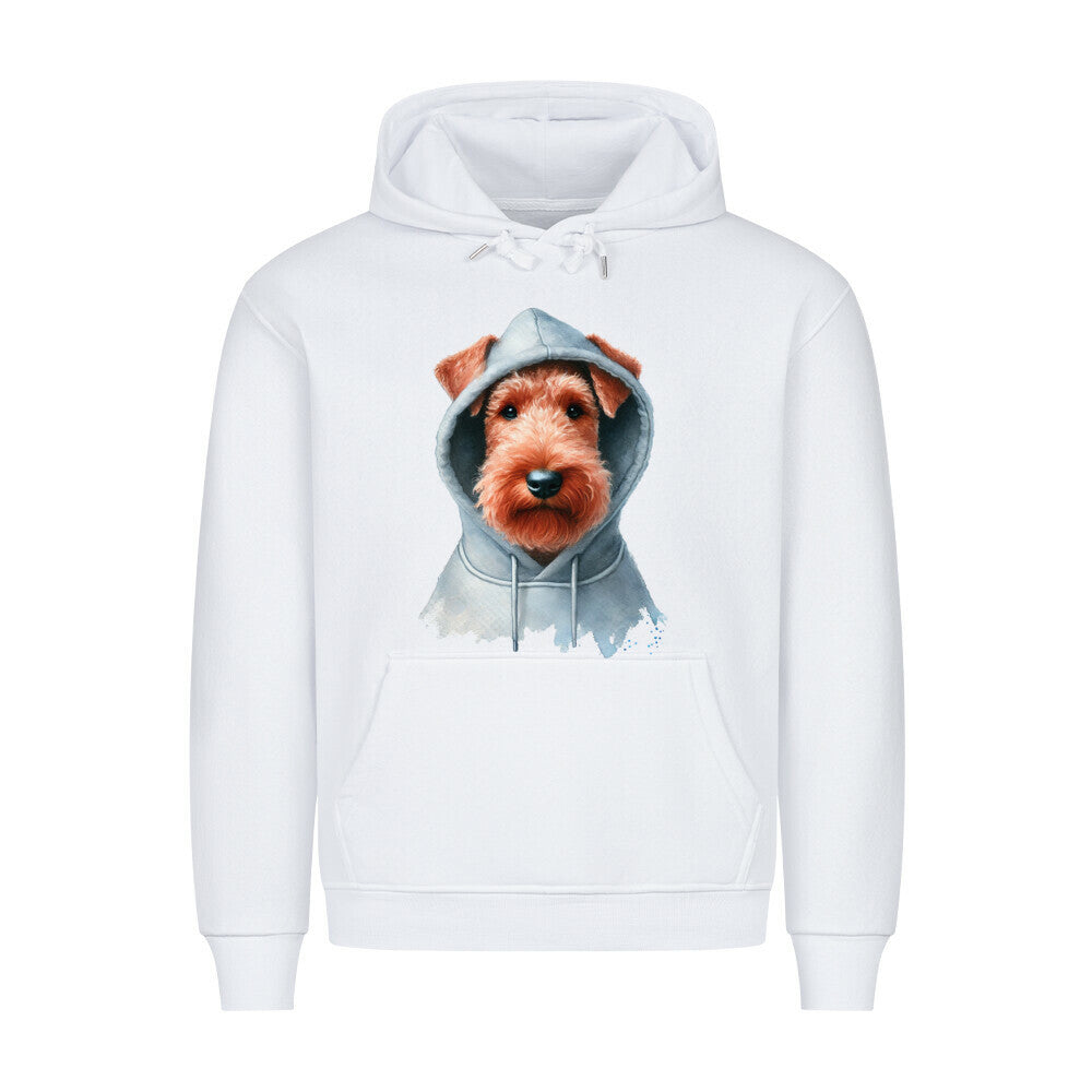 Premium Hoodie "Irish Terrier - Hooded" Weiß – hunde-shirt.de