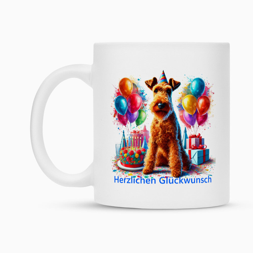 Tasse "Irish Terrier - Glückwunsch" – hunde-shirt.de