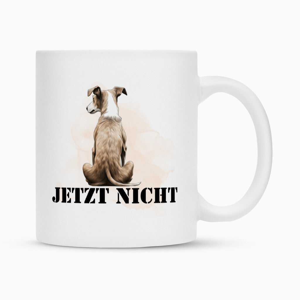 Tasse "Italian Greyhound - JETZT NICHT" Weiß – hunde-shirt.de