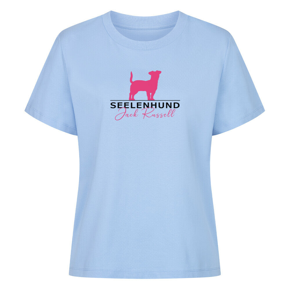 Premium Damen-Shirt "Jack Russell - Seelenhund" Sky Blue – hunde-shirt.de