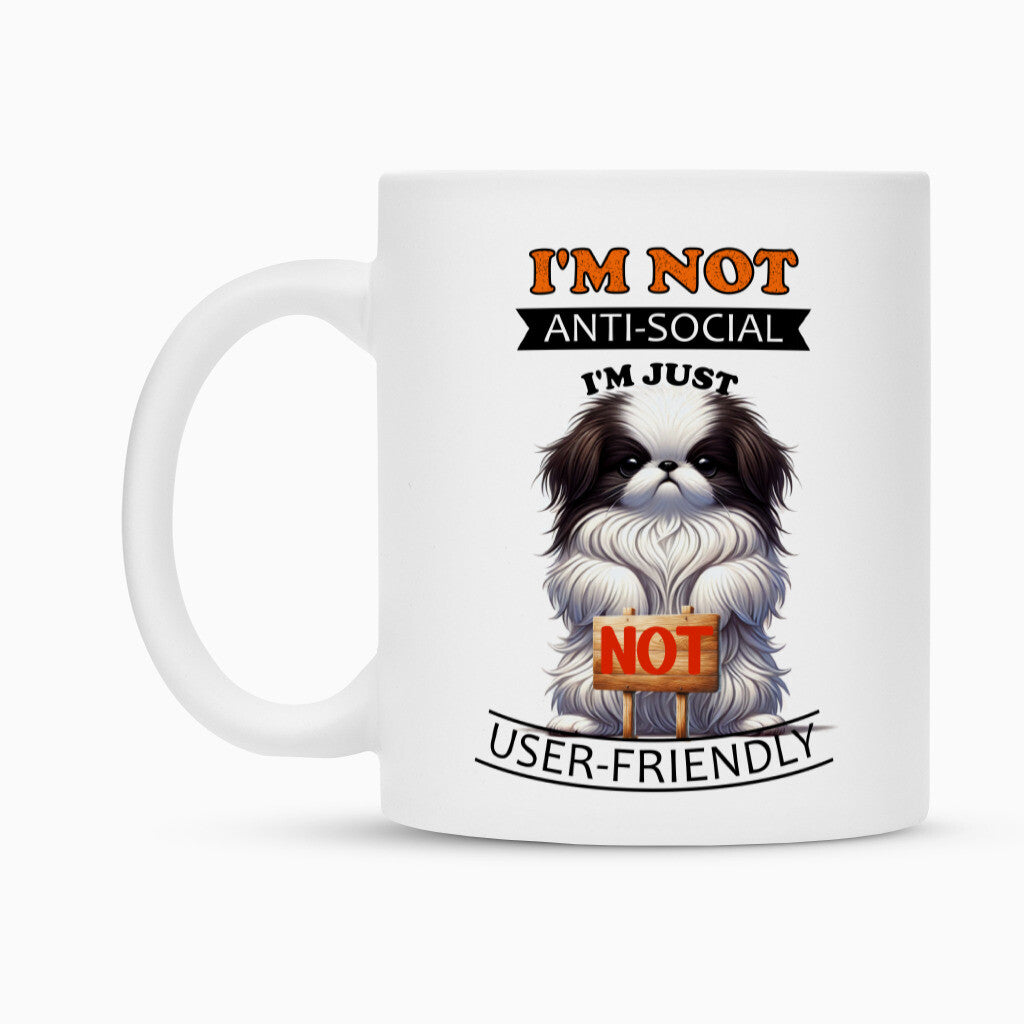 Tasse "Japan Chin - Anti-Social" – hunde-shirt.de