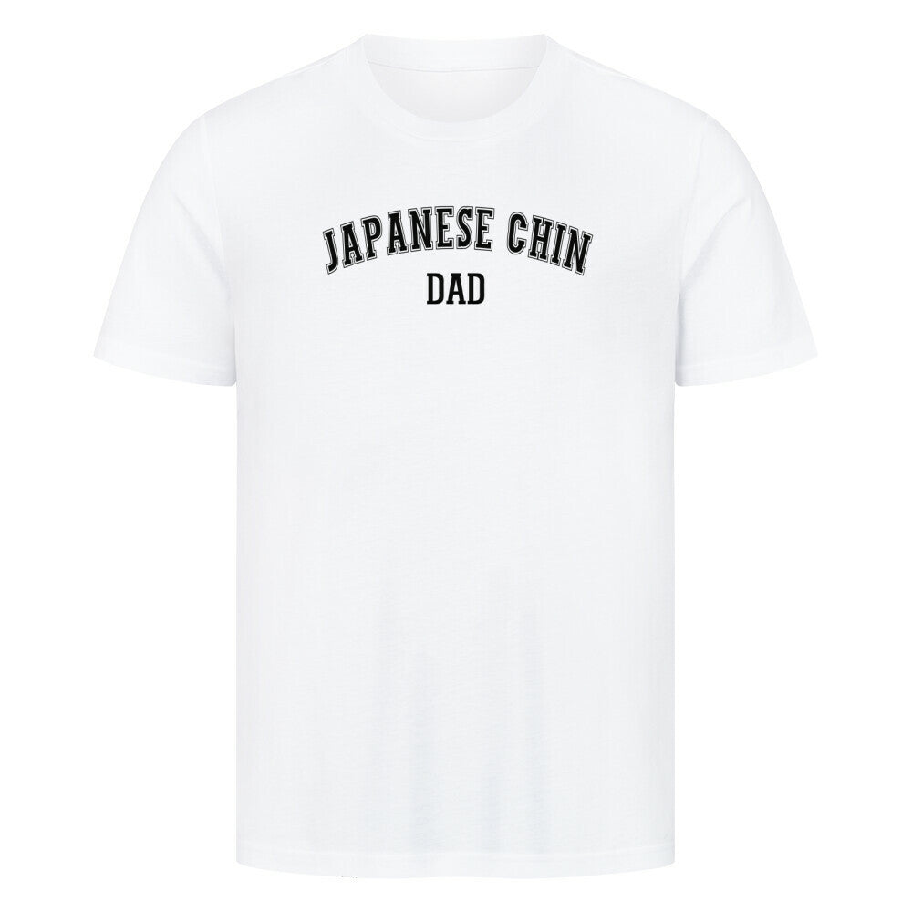Premium T-Shirt "Japan Chin - DAD" Weiß – hunde-shirt.de