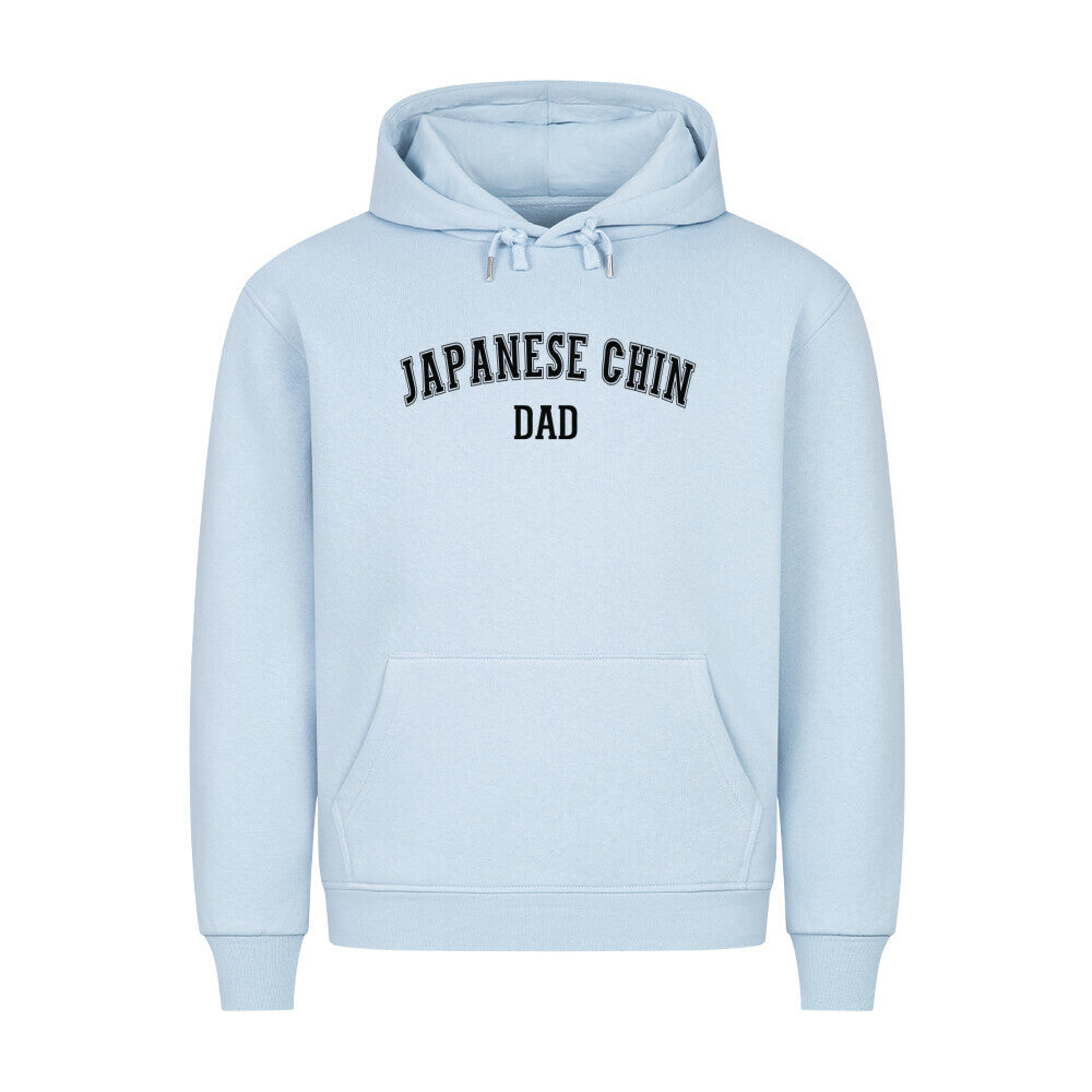 Premium Hoodie "Japan Chin - DAD" Babyblau – hunde-shirt.de
