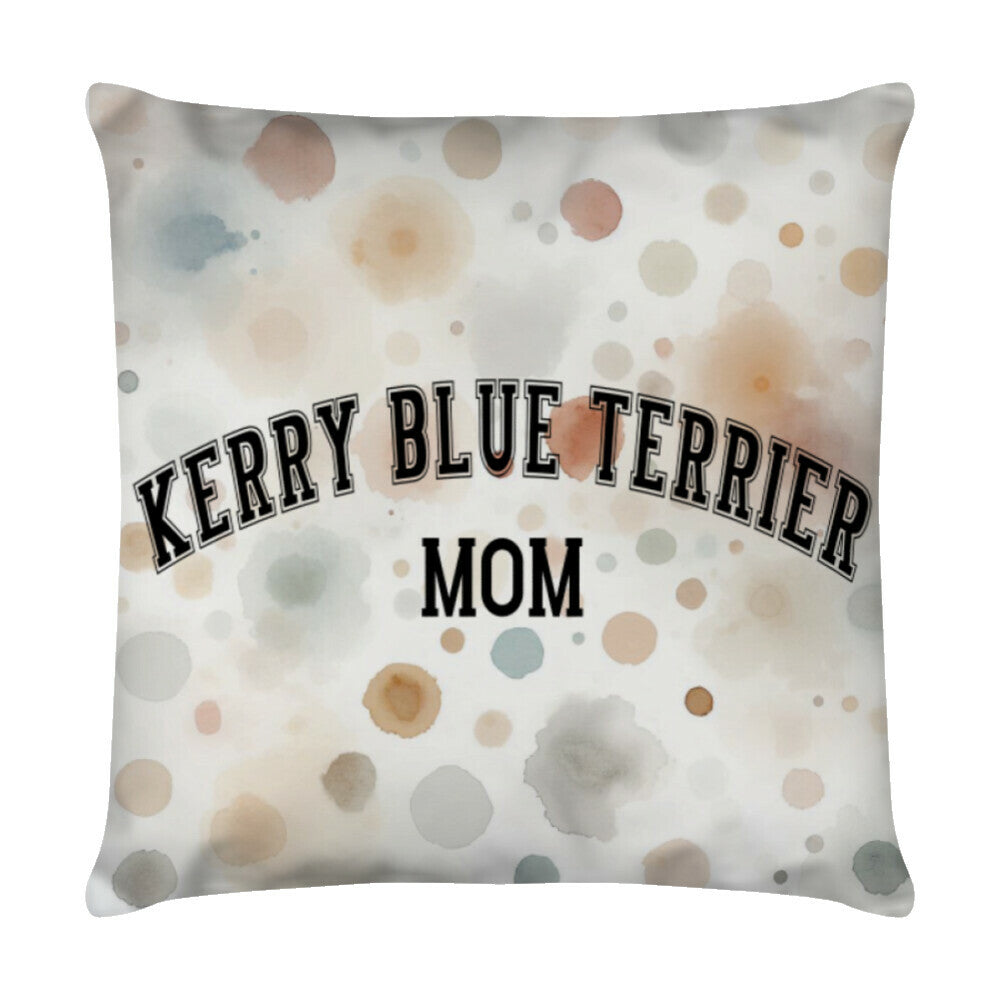 Kissen "Kerry Blue Terrier - MOM" Weiß – hunde-shirt.de