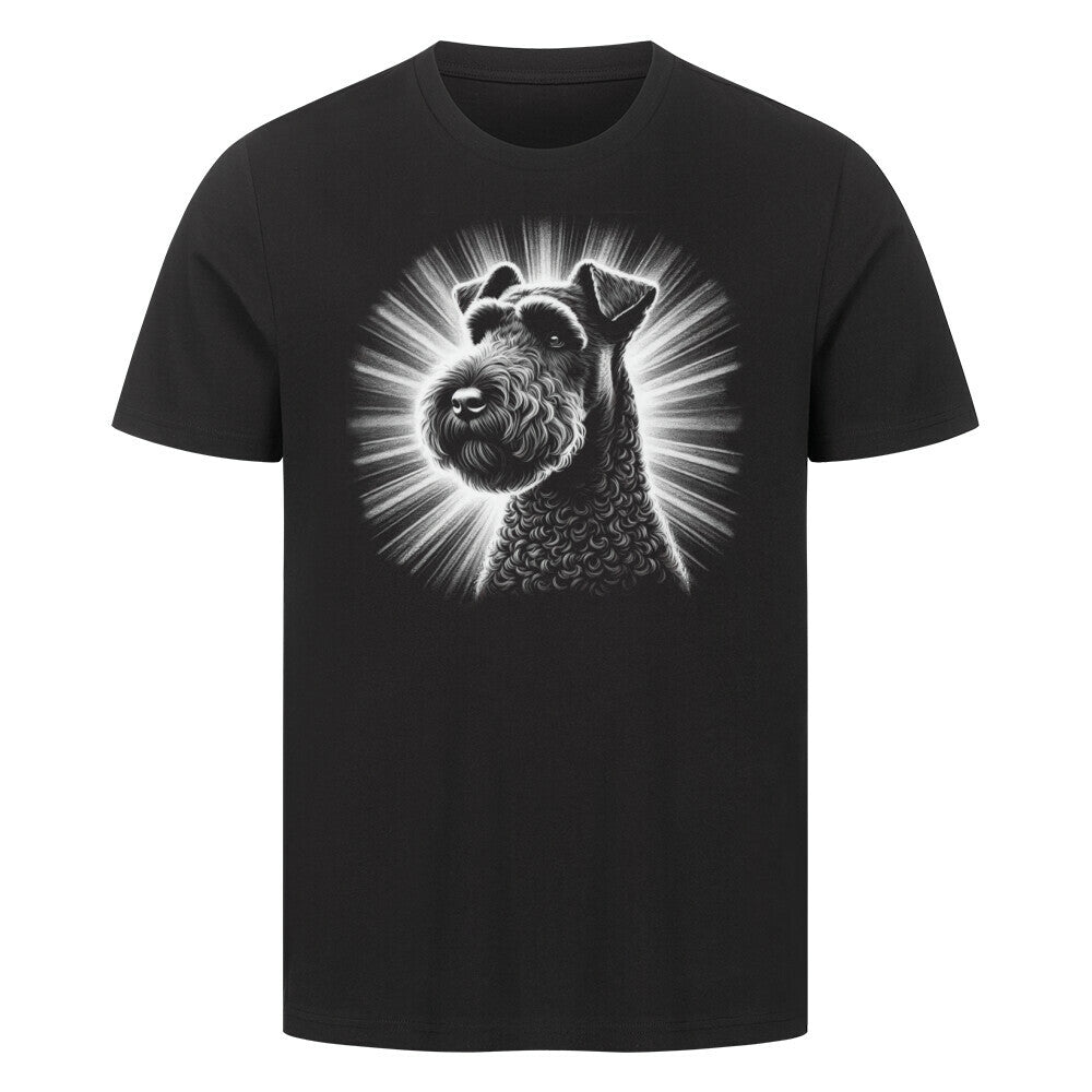 Premium T-Shirt "Kerry Blue - Shine" Schwarz – hunde-shirt.de