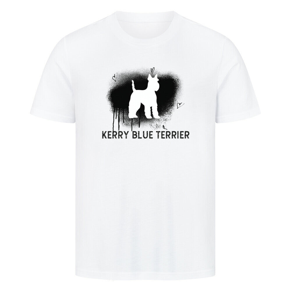 Premium T-Shirt "Kerry Blue - Brush" Weiß – hunde-shirt.de