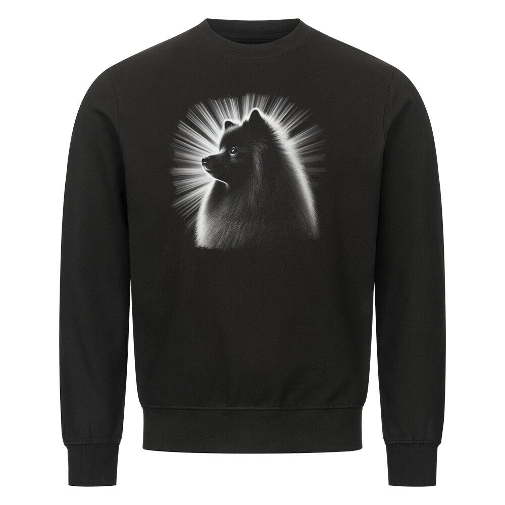 Premium Sweatshirt "Kleinspitz - Shine" Schwarz – hunde-shirt.de