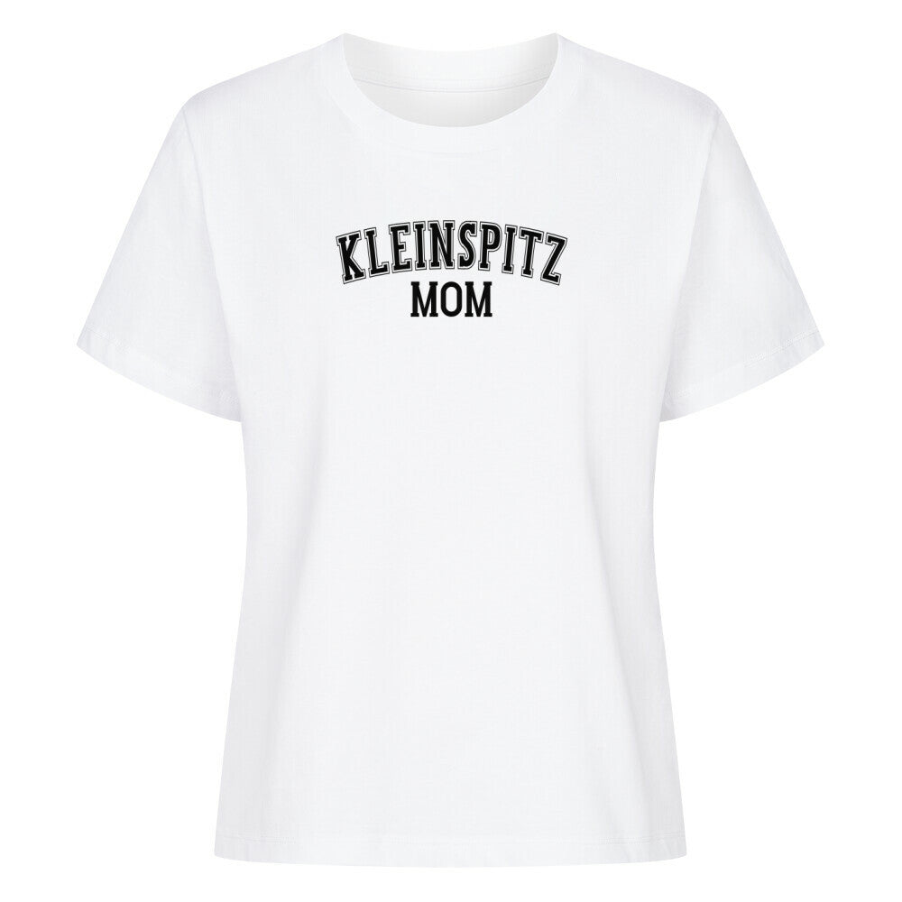 Premium Damen-Shirt "Kleinspitz - MOM" Weiß – hunde-shirt.de