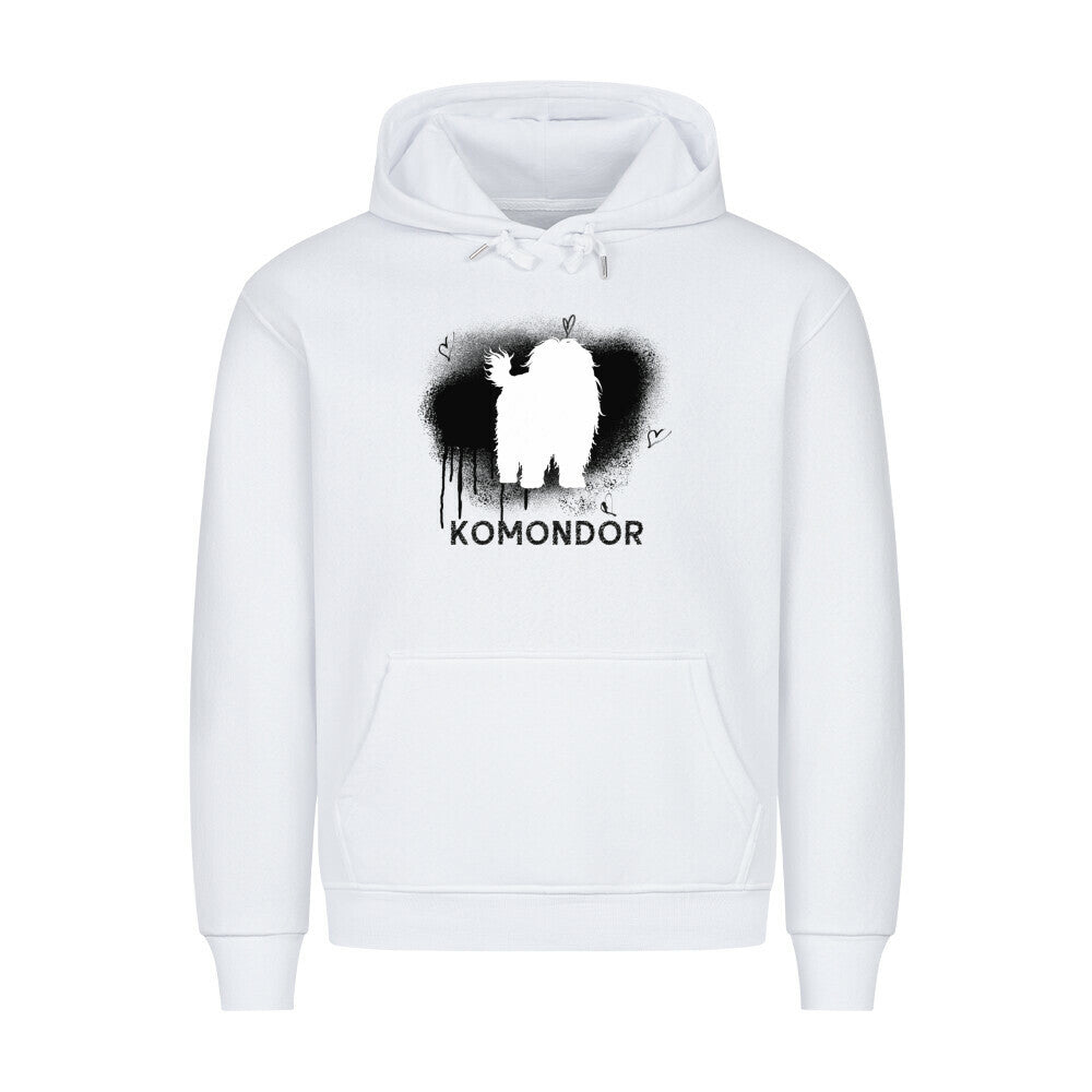 Premium Hoodie "Komondor - Brush" Weiß – hunde-shirt.de