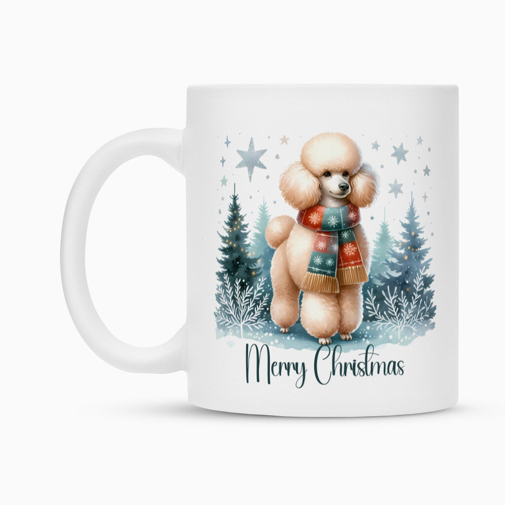 Tasse "Königspudel - Merry Christmas" – hunde-shirt.de