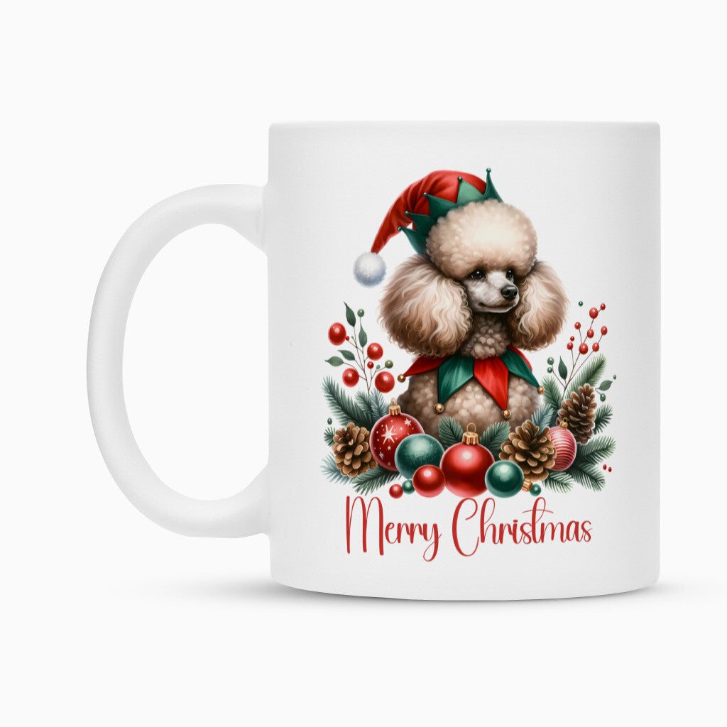 Tasse "Königspudel - Merry Christmas II" – hunde-shirt.de