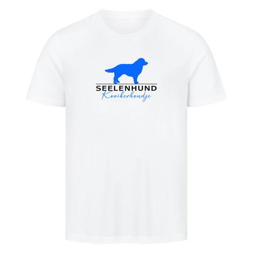 Premium T-Shirt "Kooikerhondje - Seelenhund" Weiß – hunde-shirt.de