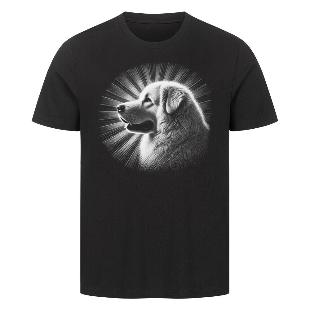 Premium T-Shirt "Kuvasz - Bright" Schwarz – hunde-shirt.de