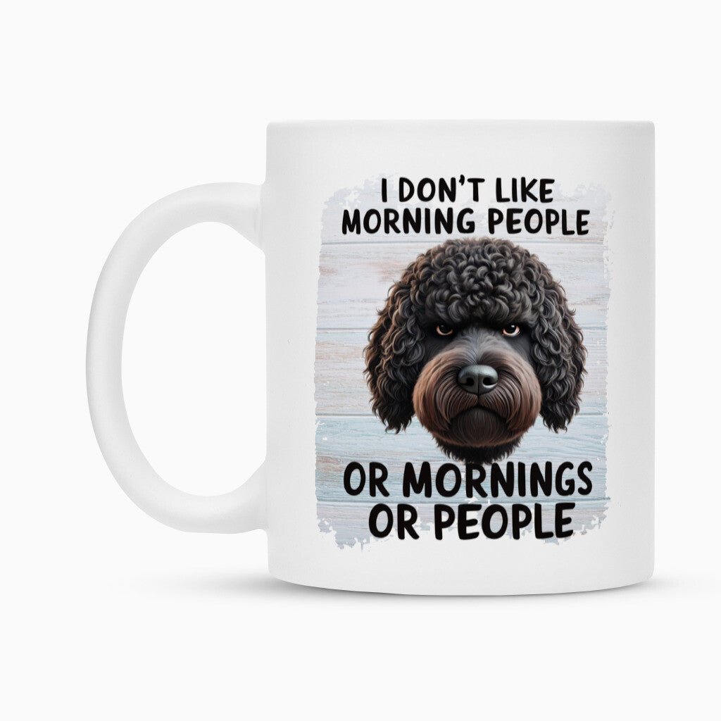 Tasse "Labradoodle schwarz - Morning People" – hunde-shirt.de