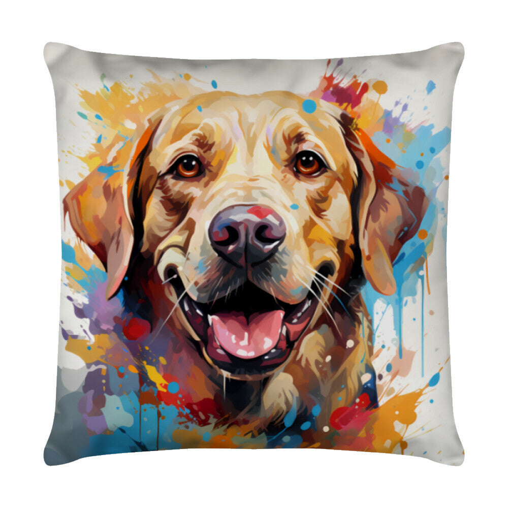 Kissen "Labrador - ART" Weiß – hunde-shirt.de