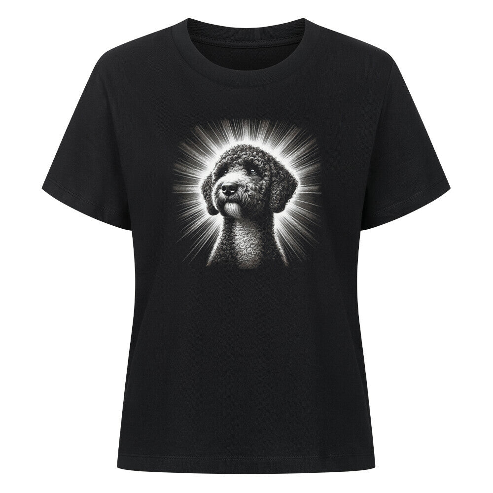 Premium Damen-Shirt "Lagotto - Shine" Schwarz – hunde-shirt.de