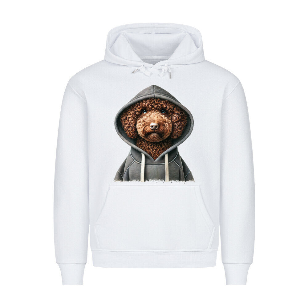 Premium Hoodie "Lagotto - Hooded" Weiß – hunde-shirt.de
