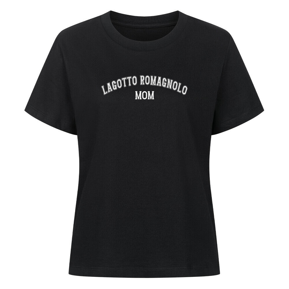 Premium Damen-Shirt "Lagotto - MOM" Schwarz – hunde-shirt.de